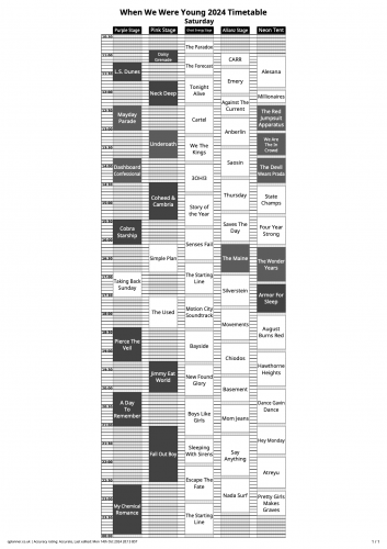 Saturday - When We Were Young 2024 Timetable.png