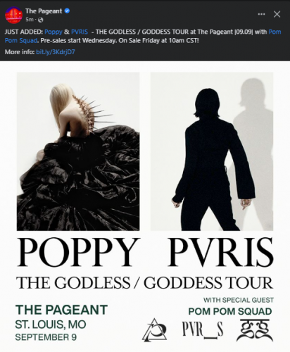 Poppy and PVRIS Tour 2023: Tickets, dates, venues, and more