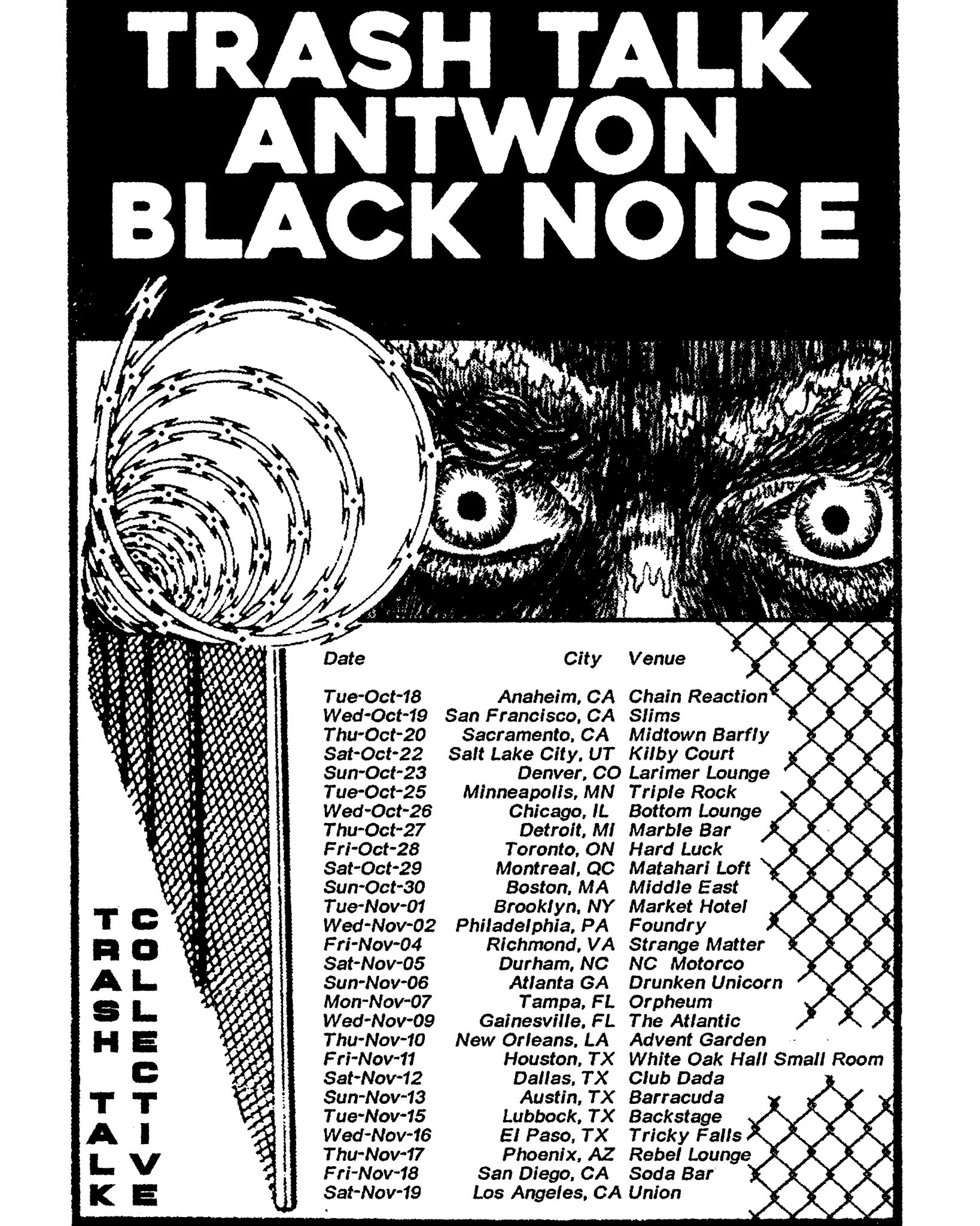 Trash Talk, Antwon, Black Noise @ Bottom Lounge 10/26 - mxdwn Music